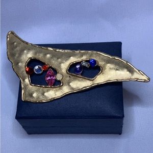 JJ Jonette 1988 Rhinestone Brooch